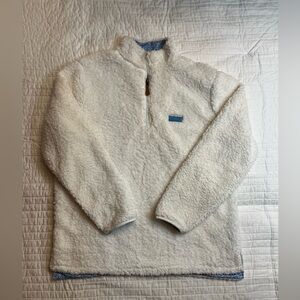 USA Palm 1/4 zip reversible Sherpa pullover